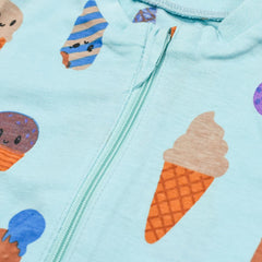 LINDEX BLUE ICE CREAM PYJAMA ROMPER