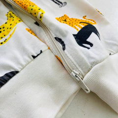 LINDEX WHITE CATS PRINTED ROMPER