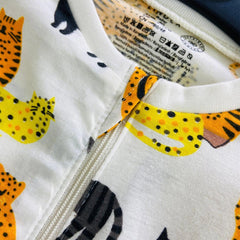 LINDEX WHITE CATS PRINTED ROMPER