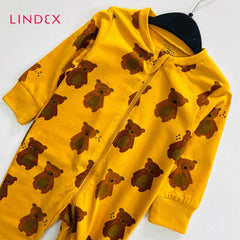 LINDEX YELLOW BEAR PRINTED ROMPER