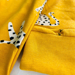 LINDEX YELLOW LEOPARD PRINTED ROMPER