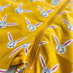 LINDEX YELLOW RABBIT PRINTED ROMPER