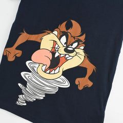 LOONEY TUNE BLACK TAZ PRINTED T-SHIRT