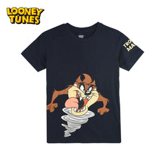 LOONEY TUNE BLACK TAZ PRINTED T-SHIRT