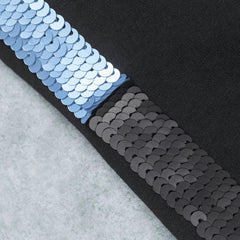 LUPILU BLACK DOUBLE SIDED SEQUINED FLEECE LEGGING