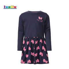 LUPILU BLUE DRESS WITH BUTTERFLY