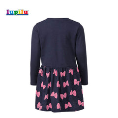 LUPILU BLUE DRESS WITH BUTTERFLY