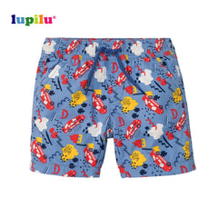 LUPILU BLUE PRINTED SHORTS WITH DRAWSRTINGS