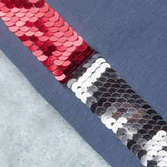 LUPILU BLUE DOUBLE SIDED SEQUINED FLEECE LEGGING