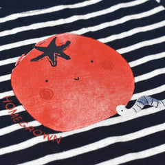 LUPILU BLUE STRIPED HOMEGROWN T-SHIRT