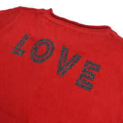 LUPILU RED BACK PRINT CARDIGAN FOR GIRLS