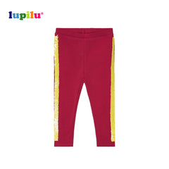 LUPILU RED DOUBLE SIDED SEQUINED FLEECE LEGGING
