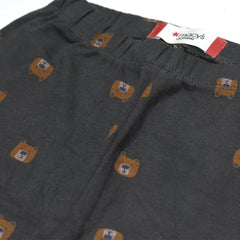 MACY GREY BEAR PRINTED LEGGING -MYS55