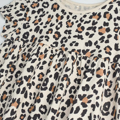 MACYS BEIGE CHEETA PRINTED DRESS