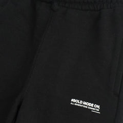 MACYS BLACK BOLD MODE SLOGAN TROUSER