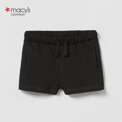 MACYS BLACK PLUSH BERMUDA SHORTS