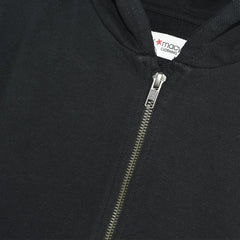 MACYS BLACK ZIPPER HOOD 24