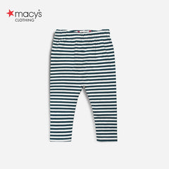 MACYS BLUE STRIPED FUN RIBBED LEGGING -MYS52