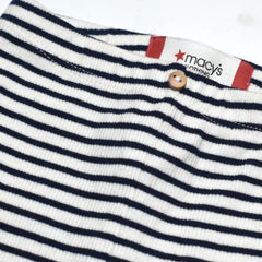 MACYS BLUE STRIPED RIBBED LEGGING -MYS53