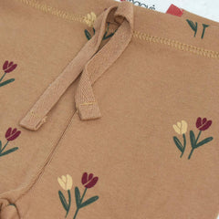 MACYS BROWN FLOWERS PRINTED LEGGING -MYS05