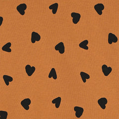 MACYS BROWN HEART PRINTED COTTON SWEATSHIRT