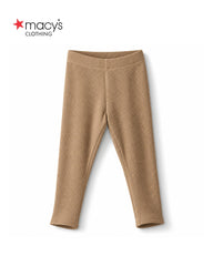 MACYS BRWON WAFFLE KNIT LEGGING