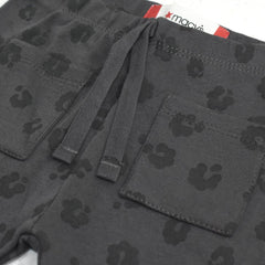 MACYS CHARCOAL ANIMAL PRINTED 2 PCS SET