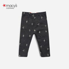 MACYS CHARCOAL BALLERINA RIBBED LEGGIN -MYS54