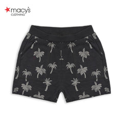 MACYS CHARCOAL GREY PRINTED SHORT
