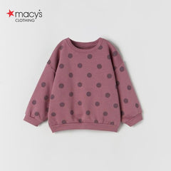 MACYS CHERRY DOTTED SWEATSHIRT
