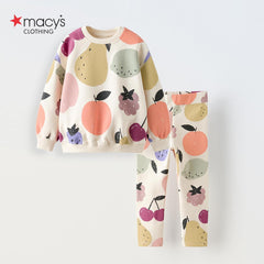 MACYS FRUITS PRINTED SWEATSHIRT 2 PCS SET