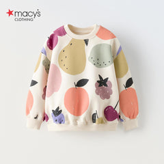 MACYS FRUITS PRINTED SWEATSHIRT 2 PCS SET