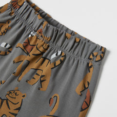 MACYS GREY ANIMAL PRINTED LEGGING