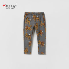 MACYS GREY ANIMAL PRINTED LEGGING