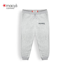 MACYS GREY BOLD MODE SLOGAN TROUSER