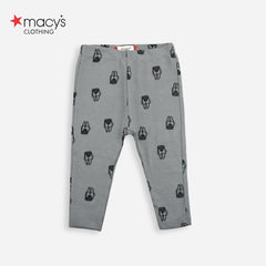 MACYS GREY OVERALL PRINTED TROUSER -MYS23
