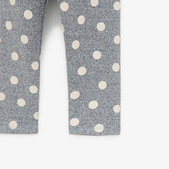 MACYS GREY POLKA DOT LEGGING -MYS24