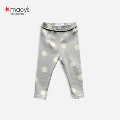 MACYS GREY TUAPE POLKA DOT LEGGING -MYS48