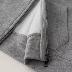 MACYS GREY ZIPPER HOOD-24