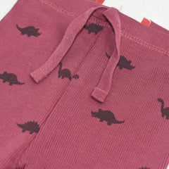 MACYS HOT PINK DINO PRINT RIBBED LEGGING -MYS25