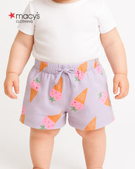 MACYS ICECONE PRINTED JERSEY SHORTS