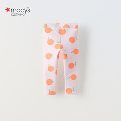 MACYS LILAC ORANGE PRINTED PLUSH SWEATSHIRT 2 PCS SET