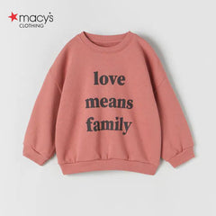 MACYS LOVE MEANS FAMILY SWEATSHIRT