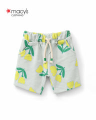 MACYS MINT GREEN FLORAL T-SHIRT WITH SHORTS 2 PCS SET