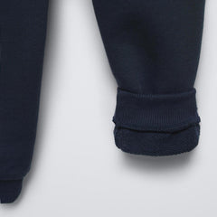 MACYS NAVY BLUE BOLD MODE SLOGAN TROUSER