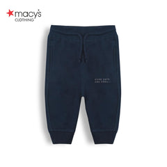 MACYS NAVY BLUE SOME DAYS PRINTED TROUSER
