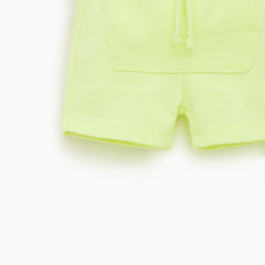 MACYS NEON GREEN DINO TEXTURED SHORTS