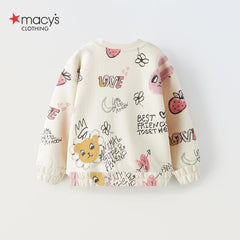 MACYS OFF WHITE BEST FRIEND SWEATSHIRT