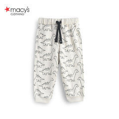 MACYS OFF WHITE DINO PRINTED SWEATSHIRT 2 PCS SET