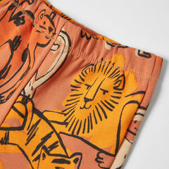 MACYS ORANGE ANIMAL PRINTED LEGGING -MYS37